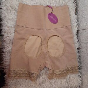 NWT Avidlove Women's Butt-Lifting Tummy Control Panty Girdle Cream/Beige Size S